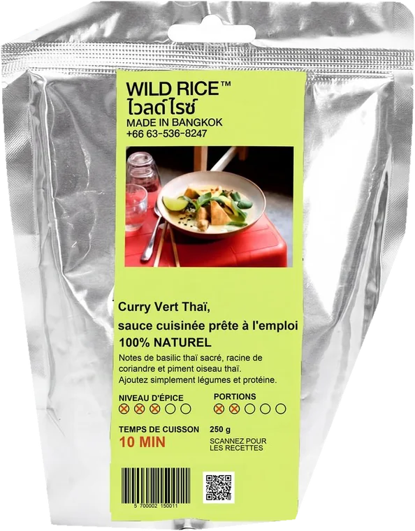 Wild Rice green curry, 250 g doypack